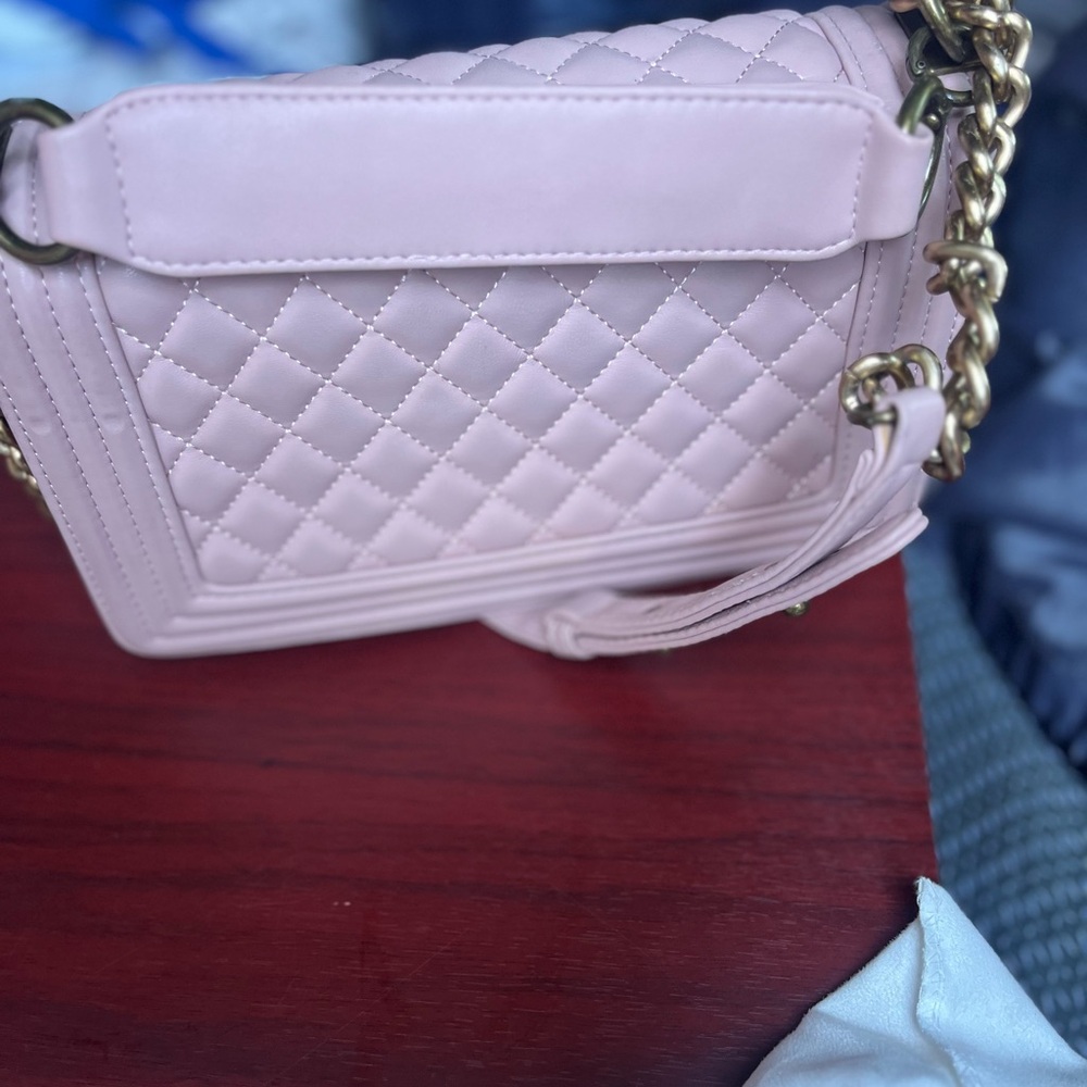 Chanel Light Pink and Gold Chain Bag - Picture 4 of 5